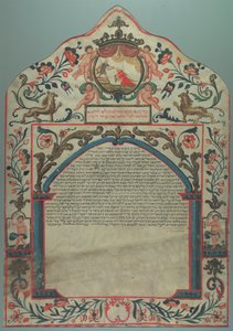 Ketubah, Senigallia, Italia, 1805 de Unbekannt Unbekannt